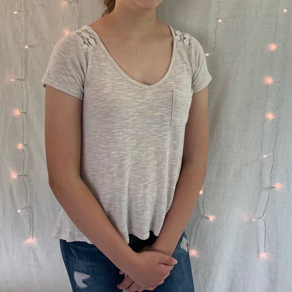 Cream kids blouse